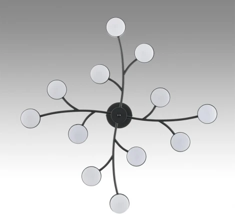 Потолочная люстра на штанге Lumion Torina 8117/12 черный, металл LED GX53 12*7W 220V