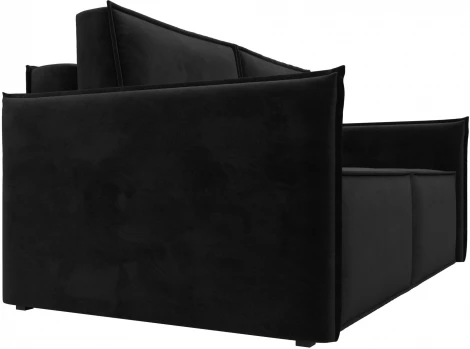 Диван прямой Либерти мини (Черный/Велюр) Лига Диванов арт.121899