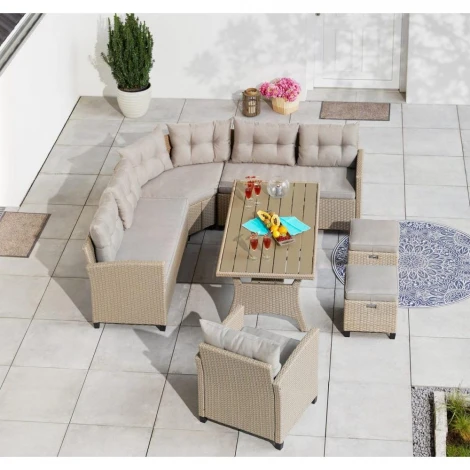 Комплект плетеной мебели Afina AFM-373B Beige