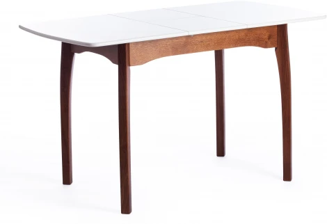 Стол CATERINA бук, мдф, 100+30x70x75, коричневый, белый Tetchair 15856