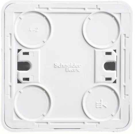 Выключатель накладной одноклавишный (белый) Systeme Electric BA10-001B