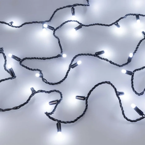 Светодиодная гирлянда ARD-STRING-CLASSIC-1000-BLACK-100LED-MILK-PULSE White (230V, 7W) (IP65)
