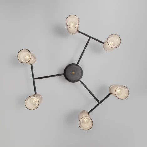 Потолочная люстра на штанге Eurosvet Amado 70115/6 черный (220V)