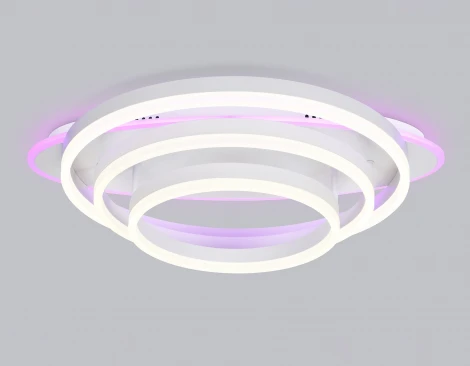 Потолочный светодиодный светильник с пультом Ambrella Acrylica Disk FA8522 (220V, умный дом - Smart Life, круглые)