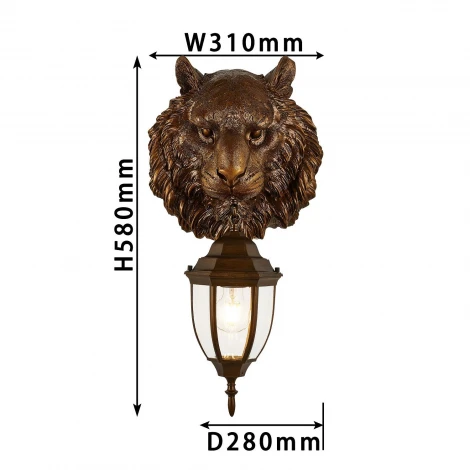 Настенный фонарь уличный Favourite Hant 2818-1W (220V, животные)