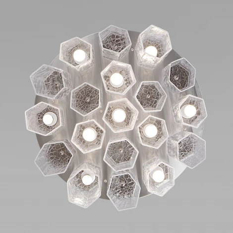 Потолочная люстра Wi-Fi Bogate's Iceberg 381/10 (220V, управление смартфоном, голосовое управление, умный дом - Minimir Home, Алиса, Маруся, Салют, круглые)