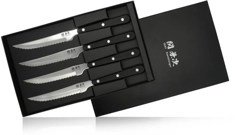 Набор ножей для стейков T-REX 1202-4 Kanetsugu