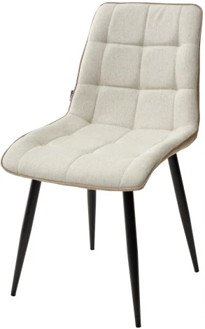 Стул CHIC VF-01/ VF-02 светло-бежевый/ бежевый, ткань/ черный каркас