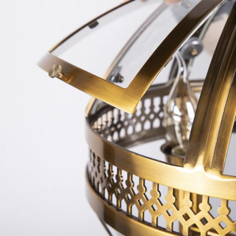 Подвесная люстра Loft It Lantern Residential LOFT3043-BR в форме шара