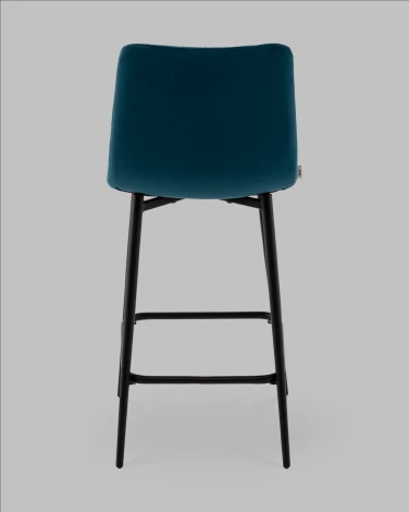 Стул полубарный Одди Diamond велюр синий Stool Group арт.УТ000040900