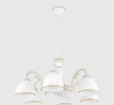 Подвесная люстра Arte Milano AM340837 340837/6 WT+G (220V, на цепи)