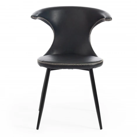 Стул FLAIR (mod. 9020) коричневый 1/черный (экокожа/металл)