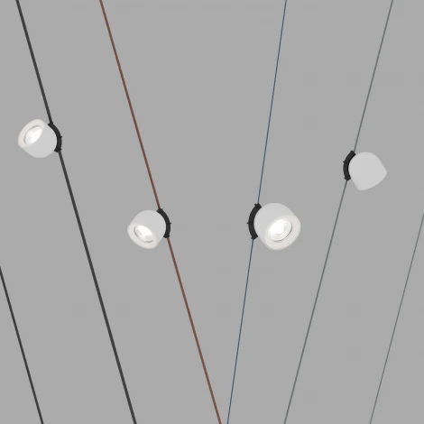 Трековый светильник 48V Denkirs Belty Spot DK5540-WH+BK (LED)