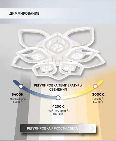 Потолочная люстра Seven Fires Dzhena SF5050/16C-WT-RGB