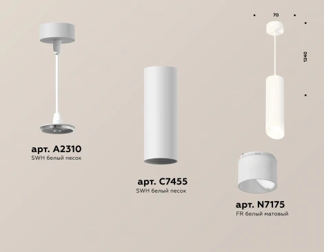 Подвесной светильник Ambrella Techno Spot XP7455005 (220V, круглые)