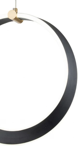 Подвесной светильник 14014/A/1P Black Indigo Parade V000070L (регулировка яркости, LED, 220V, пульт управления, на проводе, кольцо)