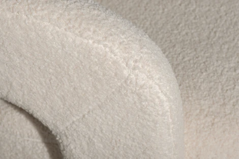 76AR-73960 Кресло поворотное Тедди (Teddy) белое 65*70*75см Garda Decor