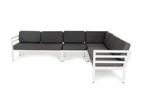 Угловой модульный диван, каркас из алюминия 4SIS Глория GLO-S2R+S2L+A+CS-001
