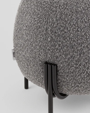 Пуф Флик new ткань букле тёмно-серый Stool Group арт.УТ000040001