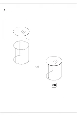 40AD-00065 Столик журнальный (набор 2шт) d48*56/66*37*45,5см Garda Decor