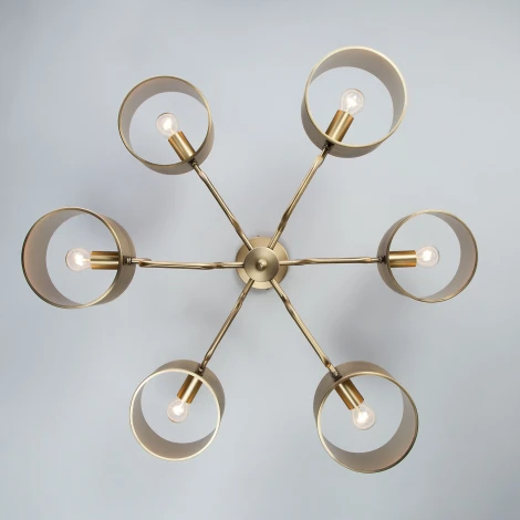 Потолочная люстра Wi-Fi Bogate's Pallada 293/6 (220V, управление смартфоном, голосовое управление, умный дом - Minimir Home, Алиса, Маруся, Салют)