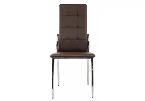 Обеденный стул на металлокаркасе Woodville Farini коричневый 1516