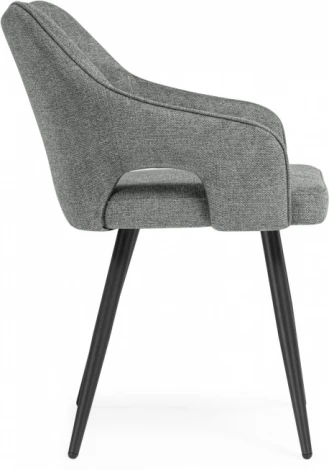 Стул на металлокаркасе Woodville Hera dark gray / black арт.15843