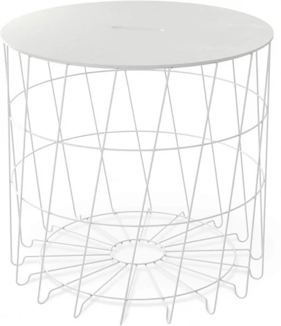 Столик журнальный Sheffilton SHT-CT41 мисандея/белый муар