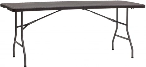 Стол складной чемодан пластиковый Stool Group Кейт 180 коричневый УТ000002199