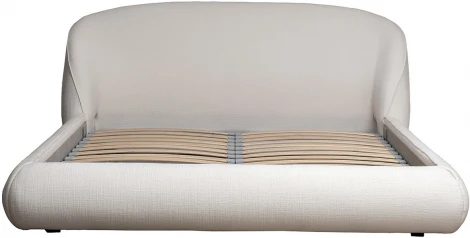 Кровать Palazzo без мех.рогожка св.бежевая Norton SVBEG 198*240*90см Garda Decor
