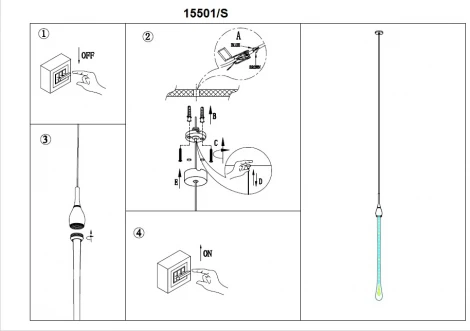 Подвесной светильник Newport 15500 15501/S chrome (LED, 220V, на проводе)