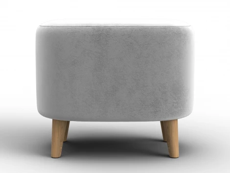 Пуф 003 (ДСП,Фанера/Дерево/Велюр/Молочный) Лига Диванов 132357