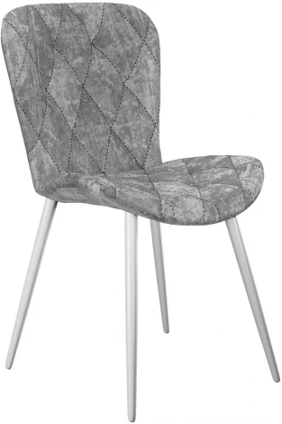 Стул DikLine 303 M13 светло-серый, ножки белые арт.00-00073893