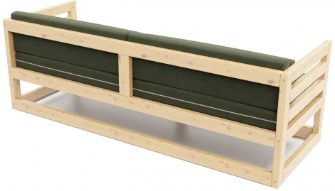 Диван Arsko Магнус Б сосна велюр зеленый