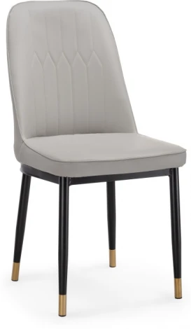 Стул на металлокаркасе Woodville Flor light gray / black