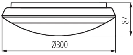 Потолочный светильник круглый светодиодный Kanlux DABA 19062 (220V, круглые, IP66)