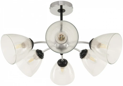 Потолочная люстра на штанге Arte Milano Napoli-329007 329007/3+3 CR.BK (220V)