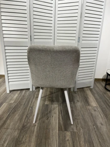 Стул M-City BRANDY WZ2042-19 галечный серый/ белый каркас