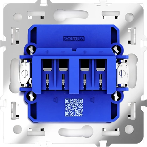 Акустическая розетка (белый глянцевый) Voltum S70 VLS060301