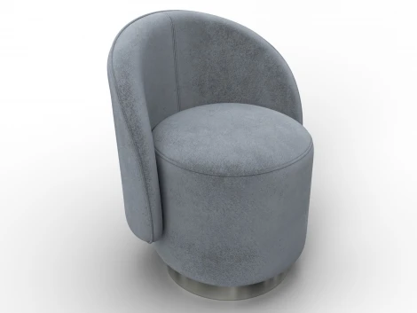 Кресло Лига-108 (Фанера,ДСП,Брус,Велюр/Серый) Лига Диванов 136472