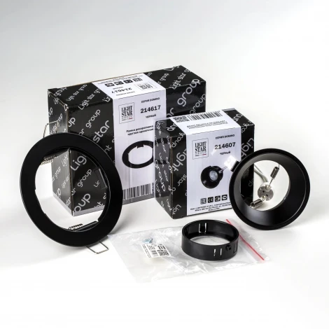 Встраиваемый светильник под LED модуль/ламп МR16 Lightstar Domino D61707BMOD (220V, круглые)