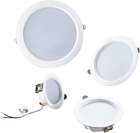 Встраиваемый светодиодный светильник CDEW3-TECO(W) Fiberli Cdew-Teco 12130701 (220V, круглые)