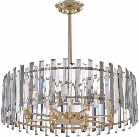 Подвесная люстра хрустальная на штанге Arte Milano Sorrento-5209 375209/8/350/580 GD (220V)