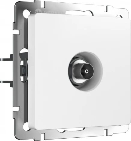 ТВ-розетка оконечная (белый матовый) Werkel W1183061 (a062409)