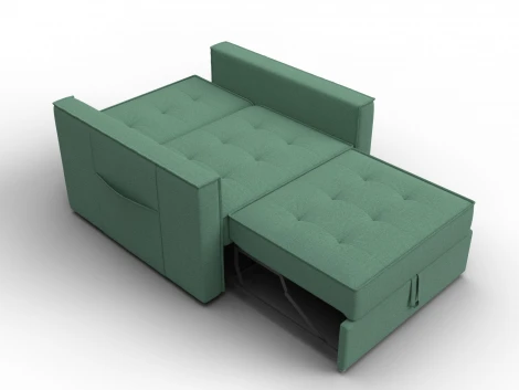 Кресло-кровать Лига-104 (80) (ЛДСП,Брус,Фанера,Рогожка/Зеленый) Лига Диванов 134846