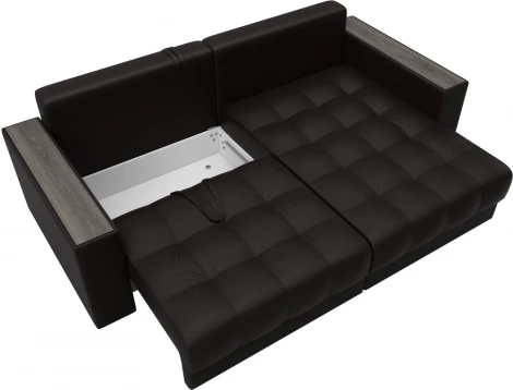 Диван угловой с декором Лига-049 НПБ Лига Диванов (Экокожа) арт.128467