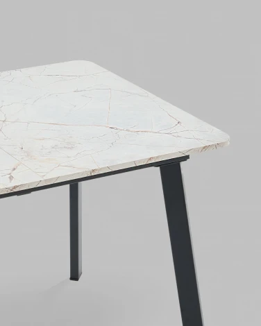 Стол Stool Group Batu new 120-160/80/76 Стол Stool Groupешница ЛМДФ азул оникс подСтол Stool Groupье металл черный УТ000041937