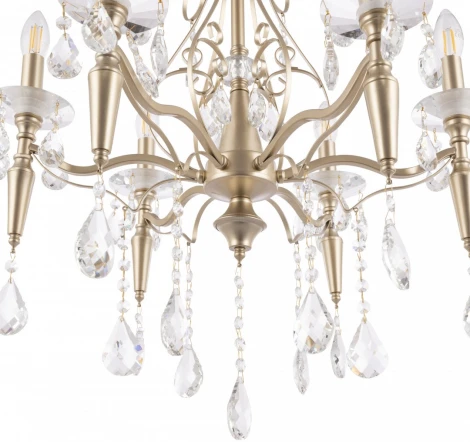 Подвесная люстра Arte Milano AM347710 347710/6 CG (220V, подвески, на цепи, подсвечник, свеча)