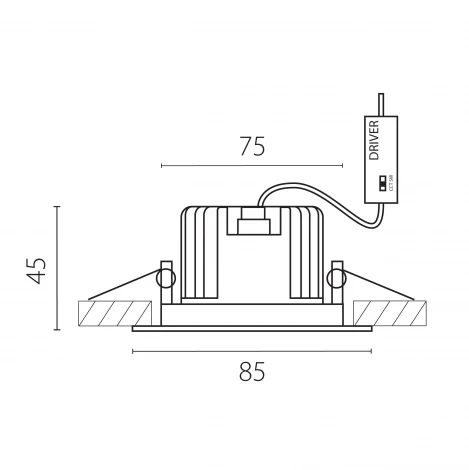 Светильник встраиваемый поворотный 10W 38G черный Lightstar Soffi IP65 212447IP65