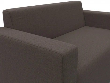 Диван прямой Лига-093 (ДСП,Брус,Фанера/Пластик/Рогожка/Коричневый) Лига Диванов 132452